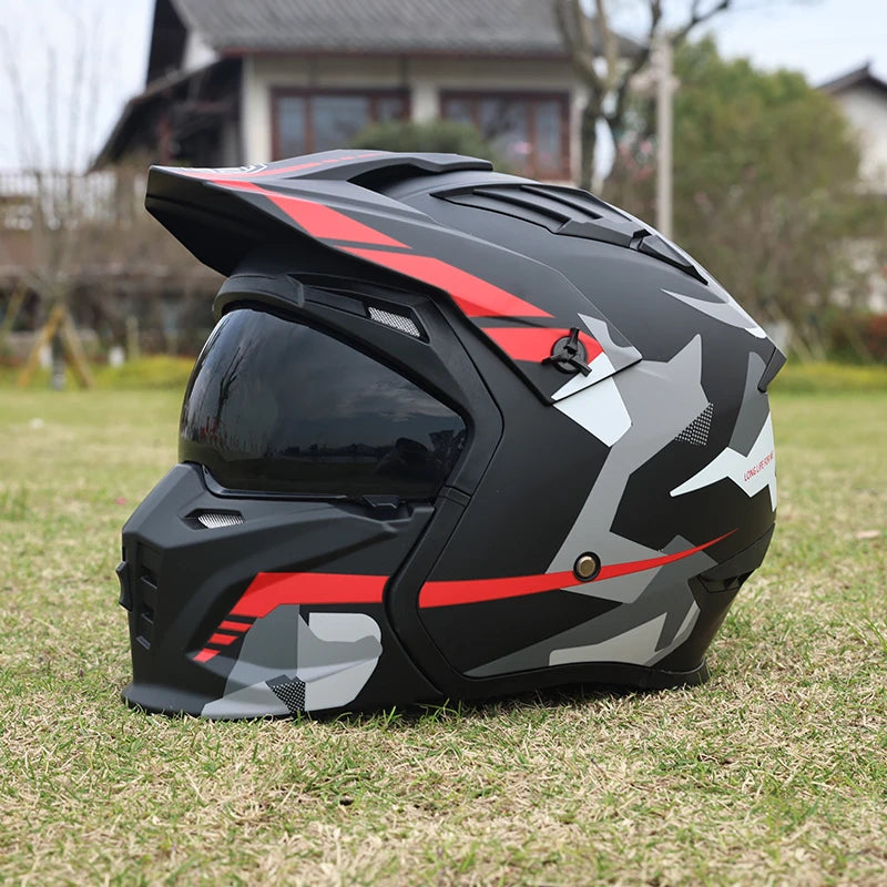 Casque moto cross vintage - HELMETIX VIX 1475