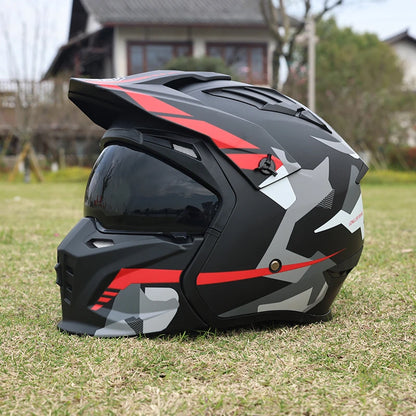 Casque moto cross vintage - HELMETIX VIX 1475