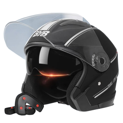 Casque jet moto blanc - Helmetix BLA 77