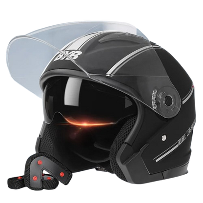 Casque jet moto blanc - Helmetix BLA 77
