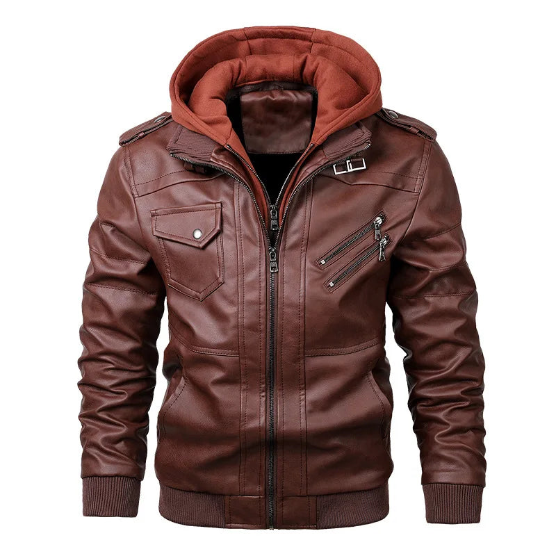 blouson moto homme en cuir - helmetix CP 145