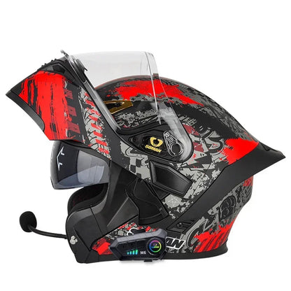 Casque moto modulable bluetooth intégré - HELMETIX B25