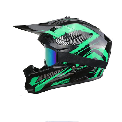Casque moto cross bleu - Helmetix TTR 55