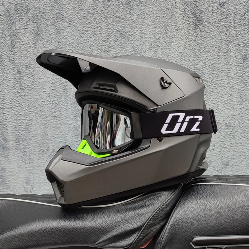 Casque moto cross blanc - Helmetix MP 92