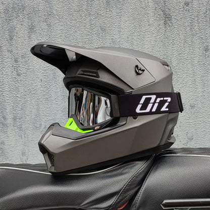 Casque moto cross blanc - Helmetix MP 92