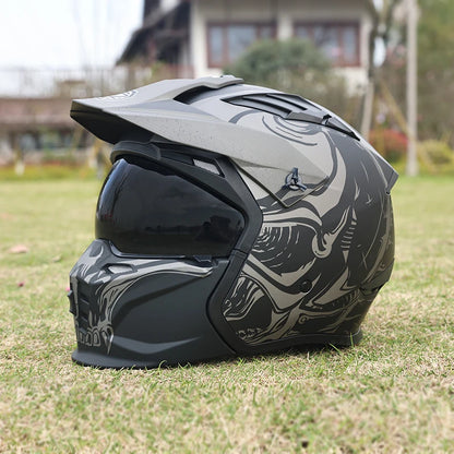 Casque moto cross vintage - HELMETIX VIX 1475