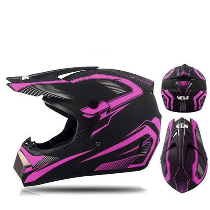 Casque moto enfant rouge - Helmetix RDS 93