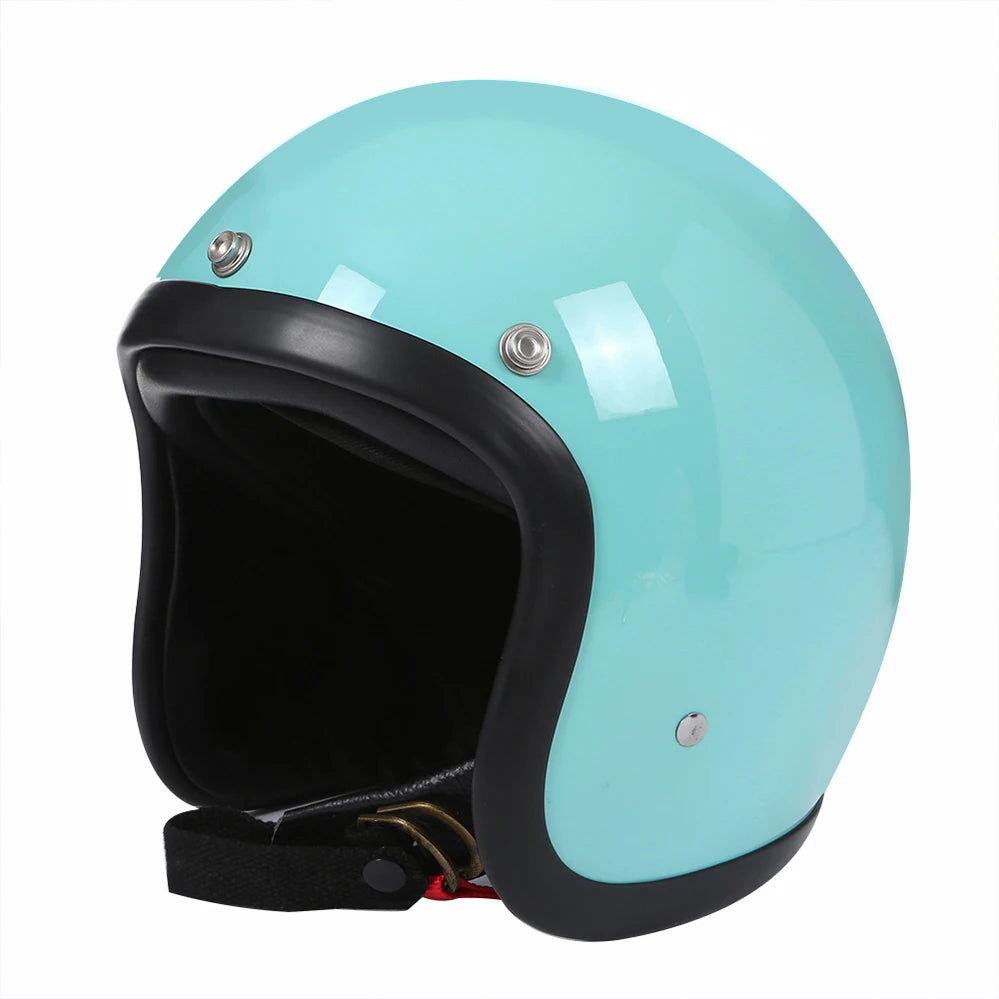 Casque moto blanc vintage - Helmetix BKL 1852