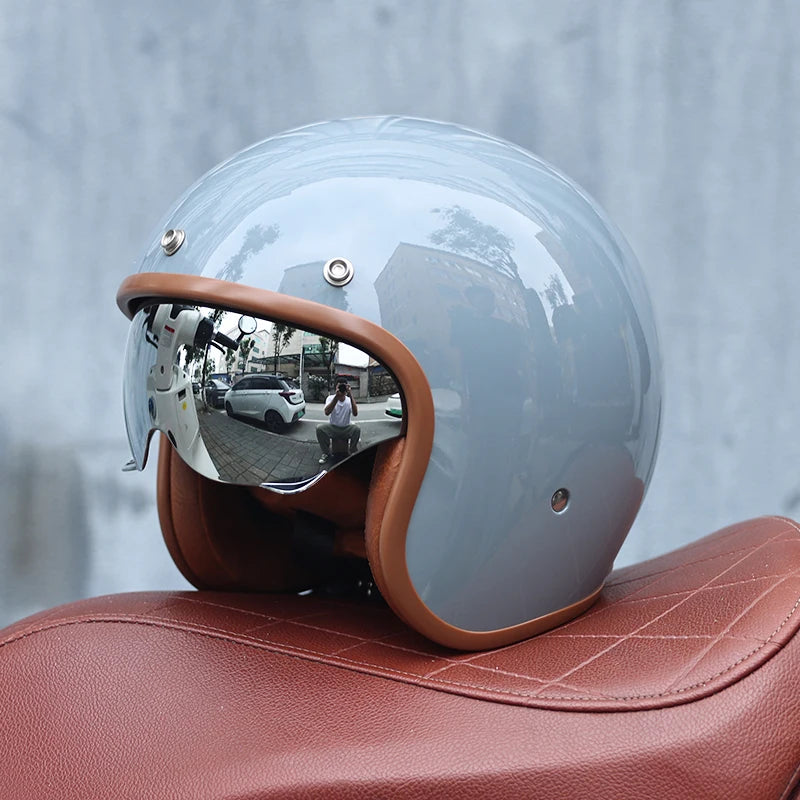 Casque moto vintage femme - Helmetix BGX 788
