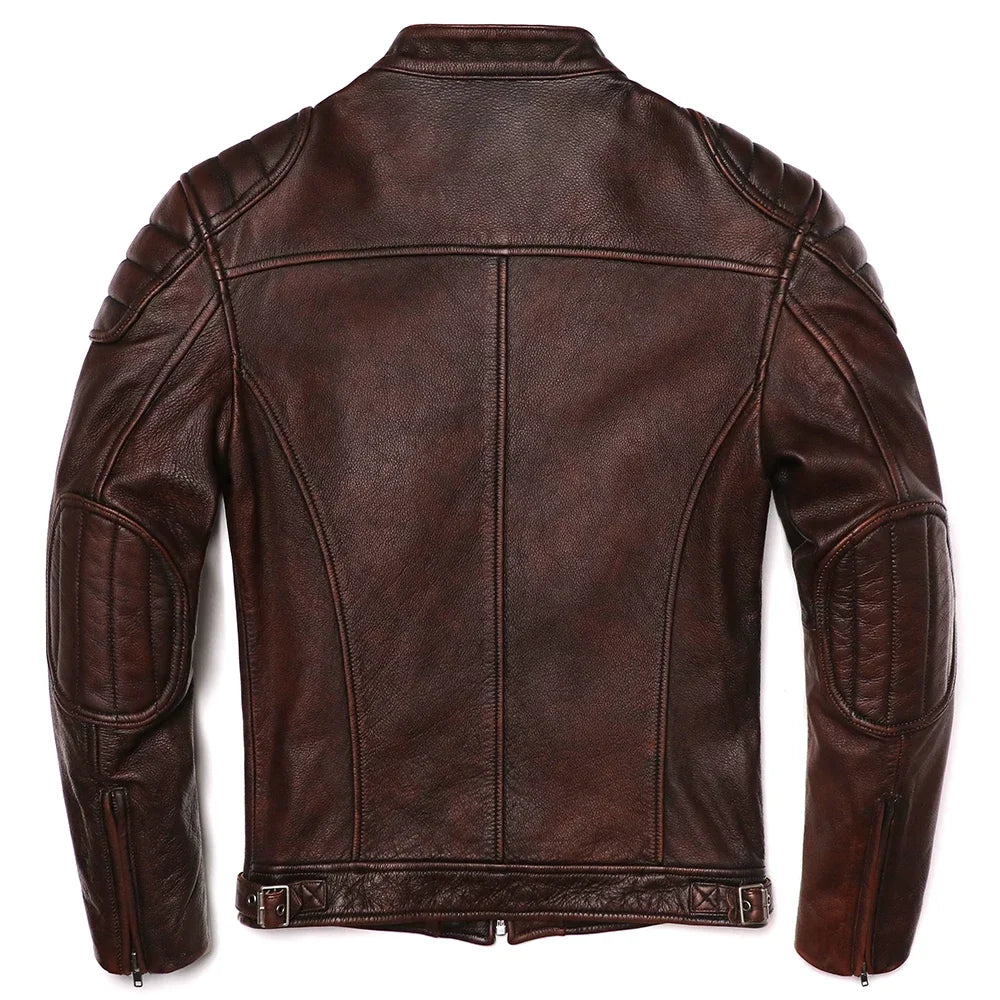 veste moto en cuir homme - helmetix CP 100