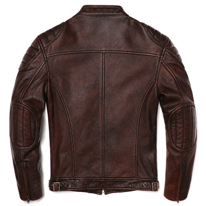 veste moto en cuir homme - helmetix CP 100