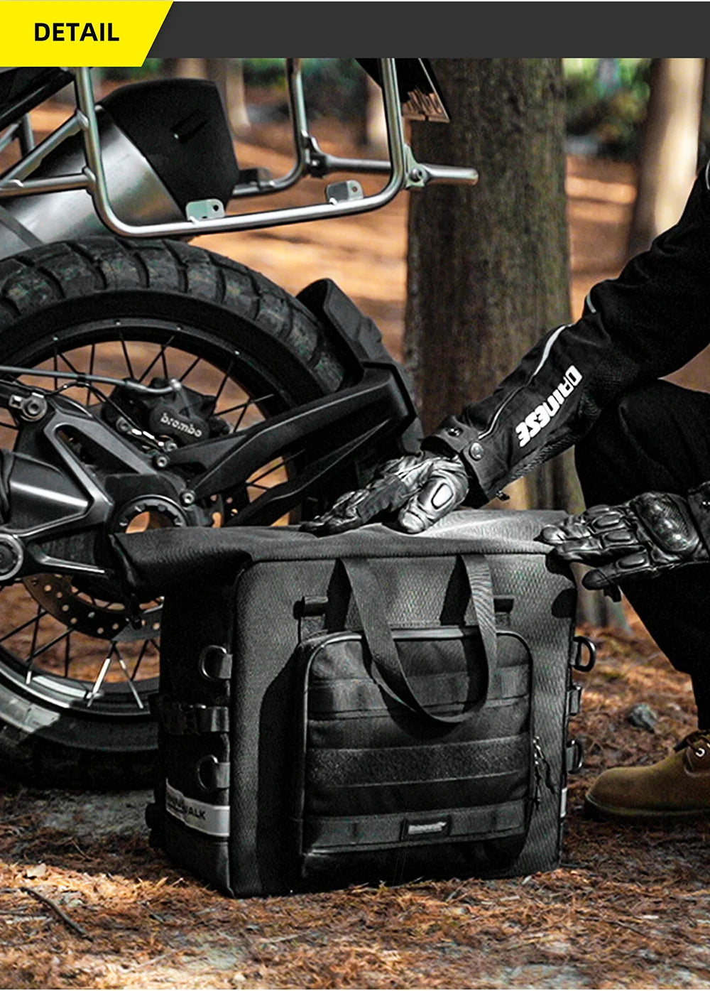 Sacoche moto cavalière (latérale) - Helmetix DBX 871