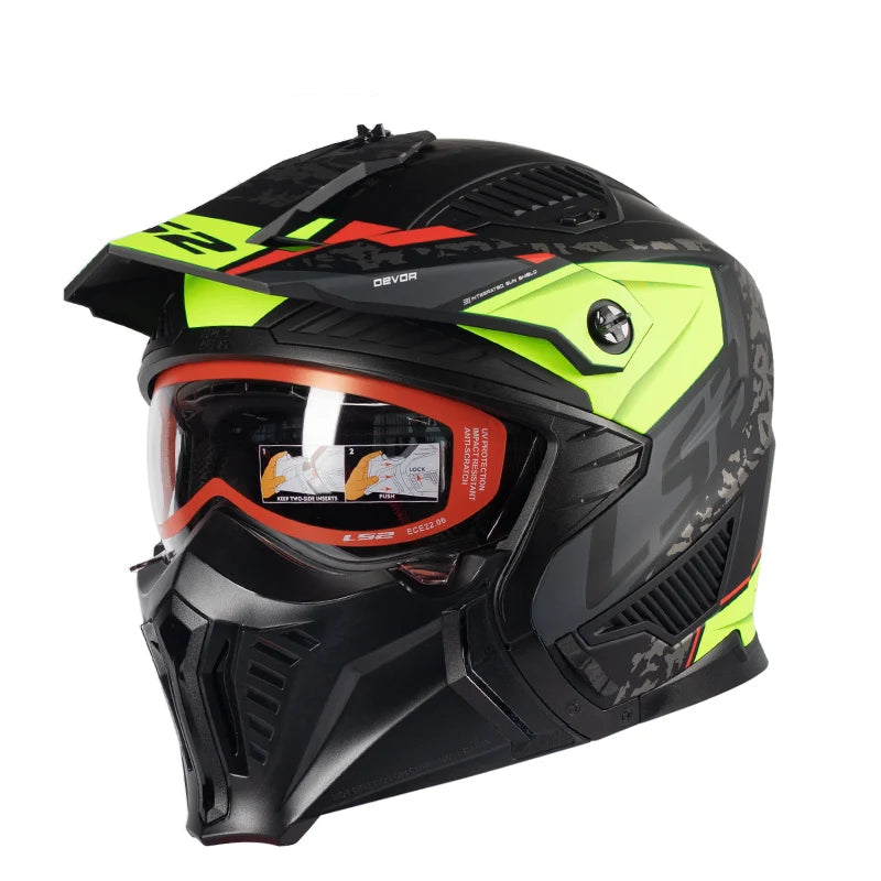 Casque moto cross avec visière - LS2 OF606