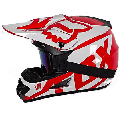 Casque moto cross rose - Helmetix SPX 88