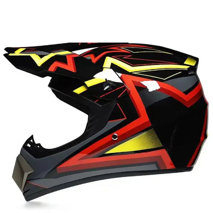 Casque moto enfant rouge - Helmetix RDS 93