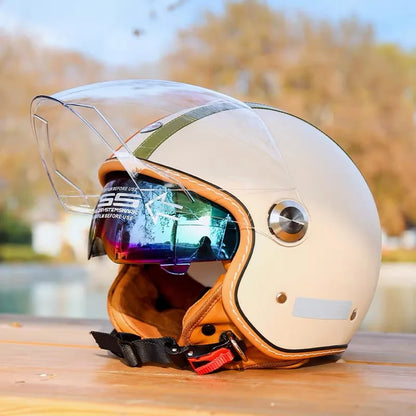 Casque moto vintage homologué - Helmetix BGX 850