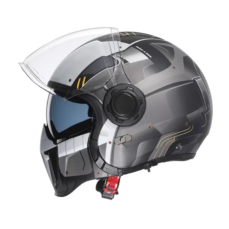 Casque moto vintage modulable - Helmetix CYB 1898
