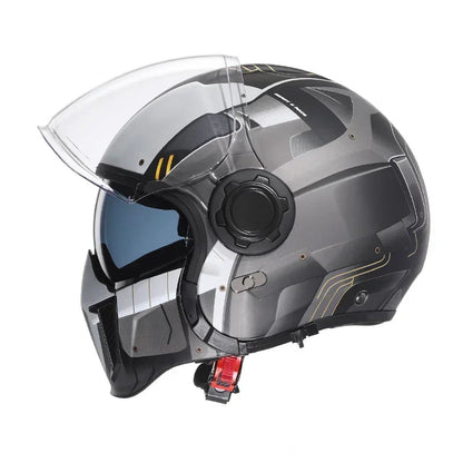 Casque moto vintage modulable - Helmetix CYB 1898