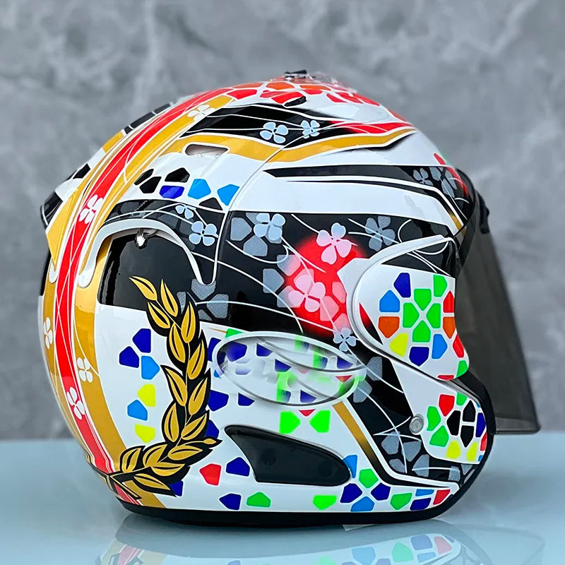 Casque moto jet avec ecran solaire - Helmetix TK 85