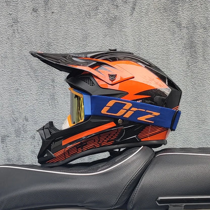casque moto cross avec lunette - Helmetix LX 58