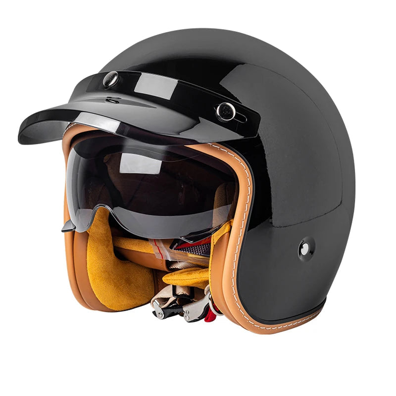 Casque moto jet avec casquette - Helmetix Vix 1734