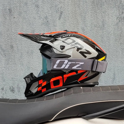 casque moto cross avec lunette - Helmetix LX 58