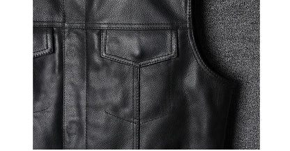 veste en cuir sans manche - helmetix ANR 69