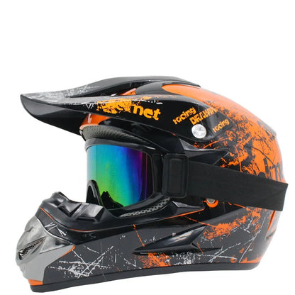 Casque moto enfant rouge - Helmetix RDS 93