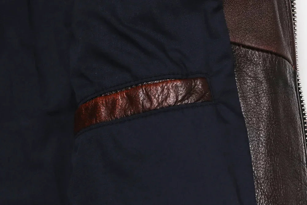 veste moto en cuir homme - helmetix CP 100