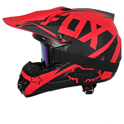 Casque moto cross rose - Helmetix SPX 88