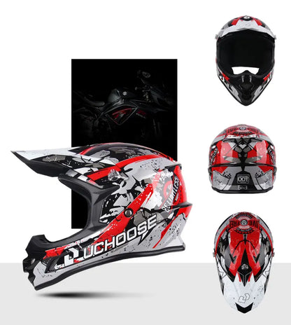 Casque moto cross noir - Helmetix MP 73