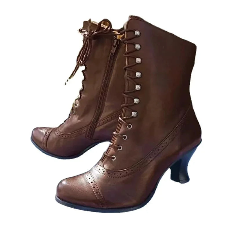 Bottes moto femme vintage
