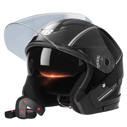 Casque jet moto blanc - Helmetix BLA 77