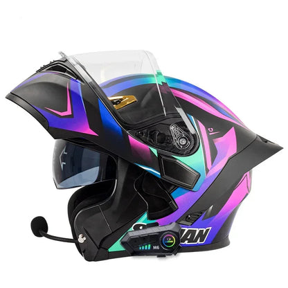 Casque moto modulable bluetooth intégré - HELMETIX B25