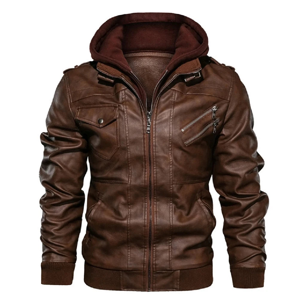 blouson moto homme en cuir - helmetix CP 145