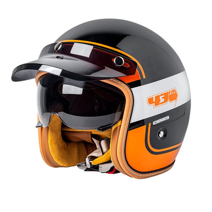 Casque moto jet avec casquette - Helmetix Vix 1734