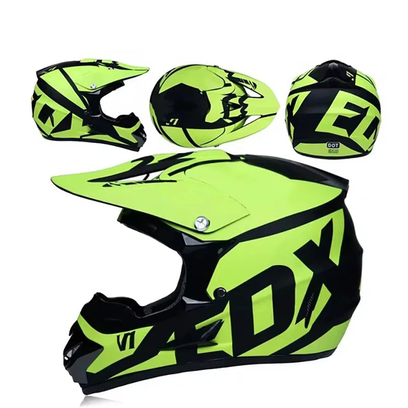 Casque moto cross enfant 6 ans - Helmetix RDX 75