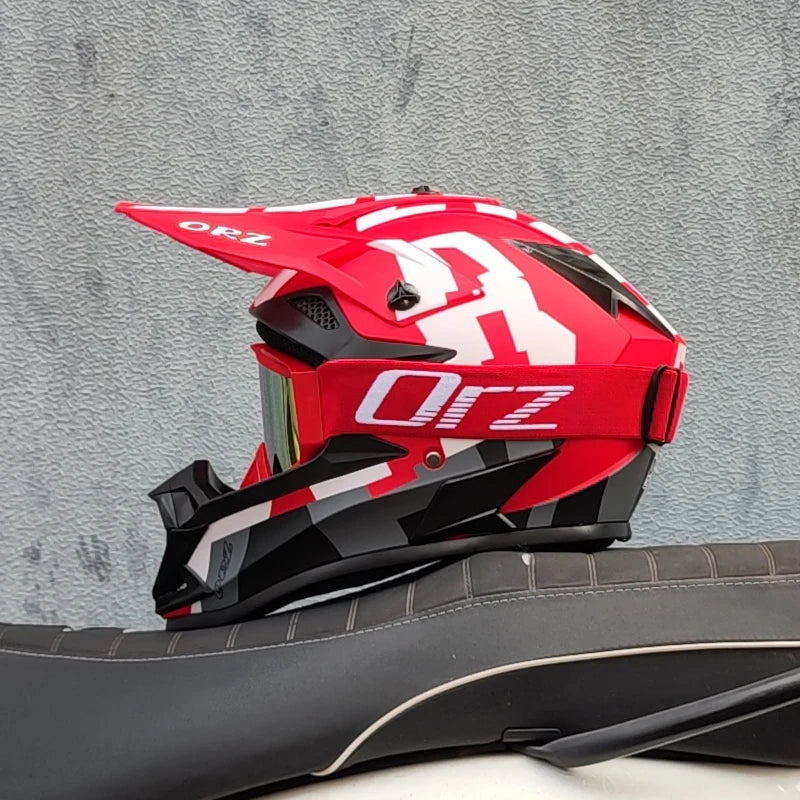 casque moto cross avec lunette - Helmetix LX 58