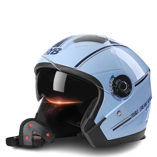 Casque jet moto blanc - Helmetix BLA 77
