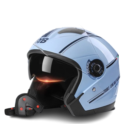 Casque jet moto blanc - Helmetix BLA 77