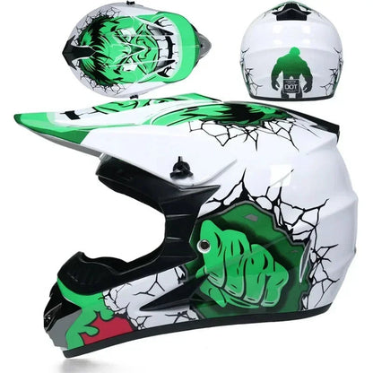 Casque moto cross rose - Helmetix SPX 88