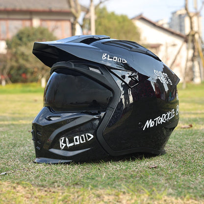Casque moto cross vintage - HELMETIX VIX 1475