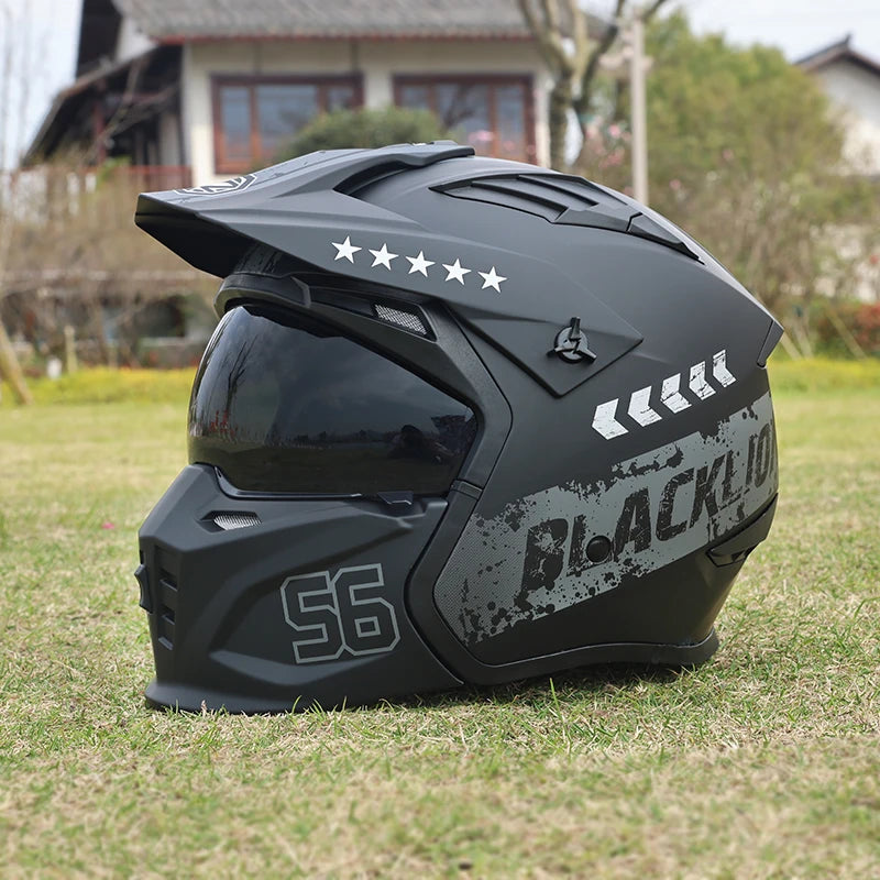 Casque moto cross vintage - HELMETIX VIX 1475