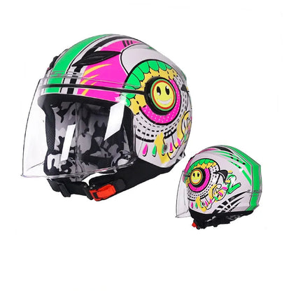 Casque moto enfant 50 cm - Helmetix JRK 34
