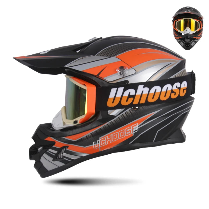 Casque moto cross noir - Helmetix MP 73