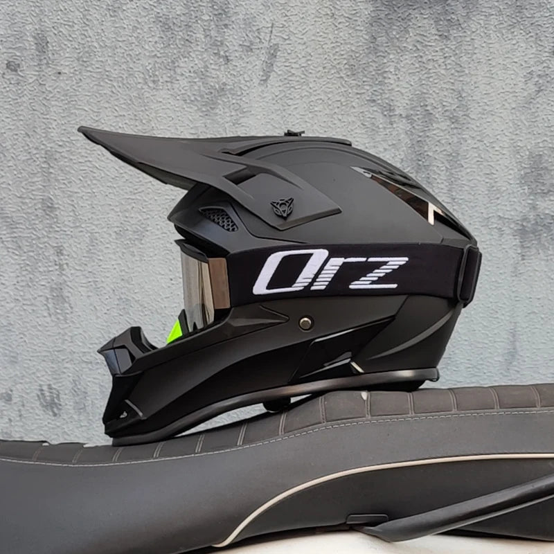 casque moto cross avec lunette - Helmetix LX 58