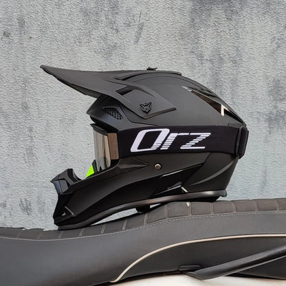 casque moto cross avec lunette - Helmetix LX 58