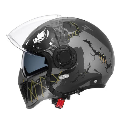 Casque moto vintage modulable - Helmetix CYB 1898