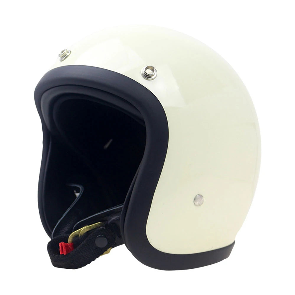Casque moto blanc vintage - Helmetix BKL 1852