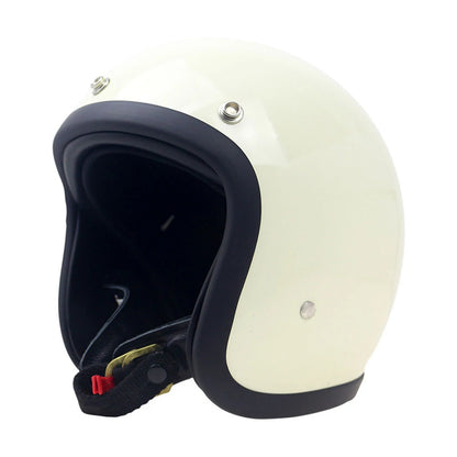 Casque moto blanc vintage - Helmetix BKL 1852